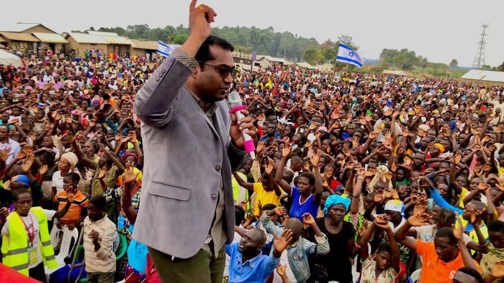 Nakapalli Revival Conference — speaker on stage
